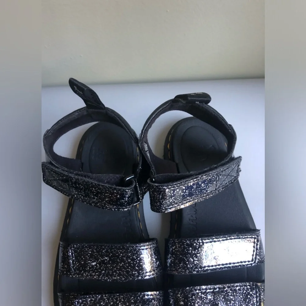 Dr. Martens JUNIOR KLAIRE GLITTER SANDALS Size: US 3 EUR 34